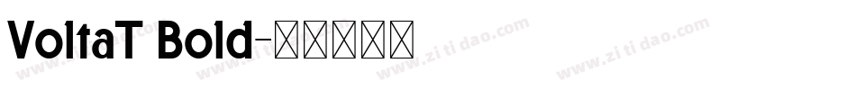VoltaT Bold字体转换